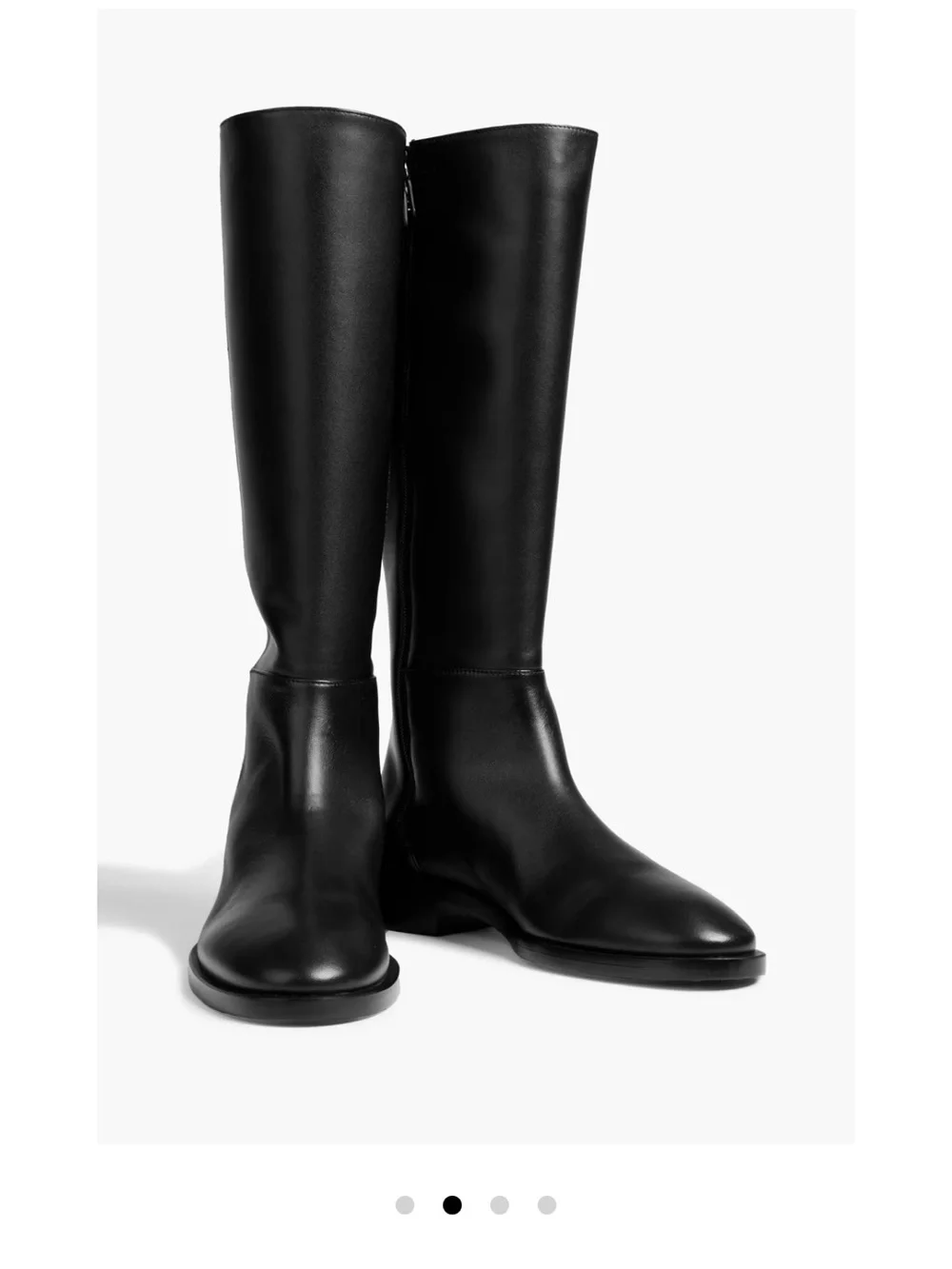 Stuart Weitzman Keelan Leather Boots - Black